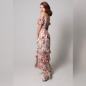 Floral off the shoulder dress